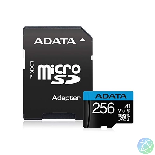 ADATA Memóriakártya MicroSDXC 256GB + Adapter UHS-I CL10 (100/25)