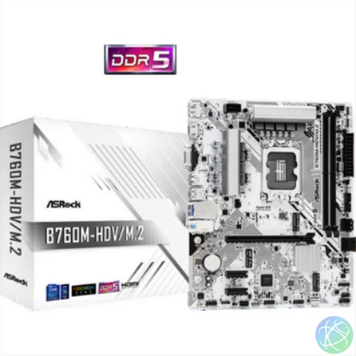 ASROCK Alaplap S1700 B760M-HDV/M.2 INTEL B760, mATX