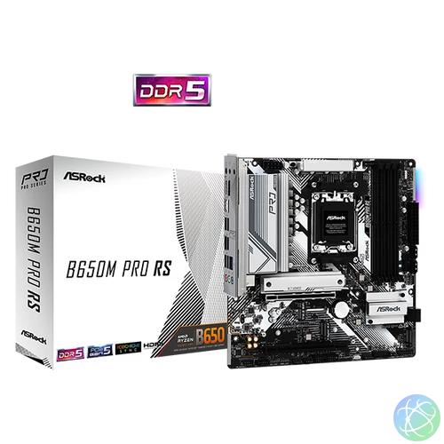 ASROCK Alaplap AM5 B650M PRO RS AMD B650, mATX