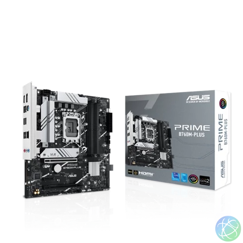 ASUS Alaplap S1700 PRIME B760M-PLUS INTEL B760, mATX