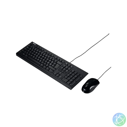 ASUS ACCY Egér+Bill U2000 Vezetékes Magyar, Fekete