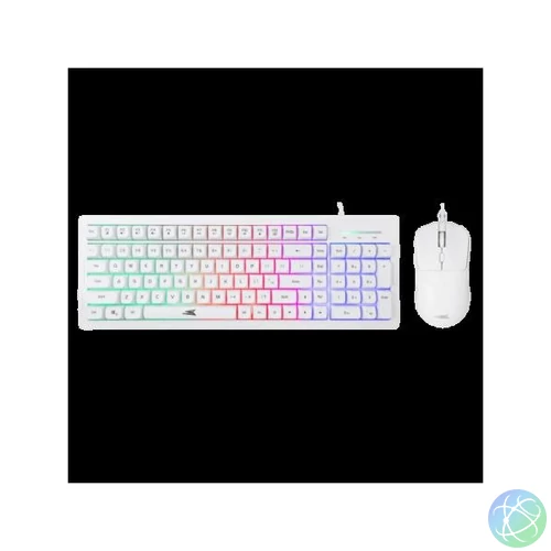 BARACUDA BGC-011W ORCA-W gamer combo fehér billentyűzet (memb. ang.) + egér