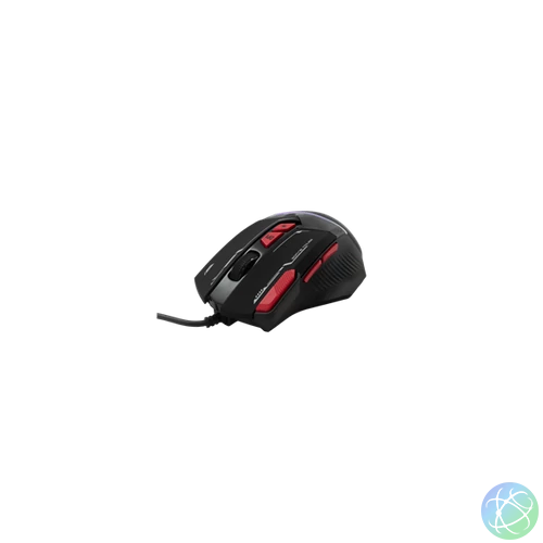 BARACUDA W029907 MANTA-B, BGM-041B gamer egér,8D, fekete, 12800 dpi