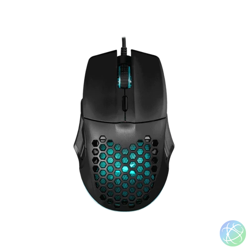 BARACUDA BGM-101B PENGUIN-B vezetékes gamer egér, 3600 dpi, rainbow MX8736B, fekete