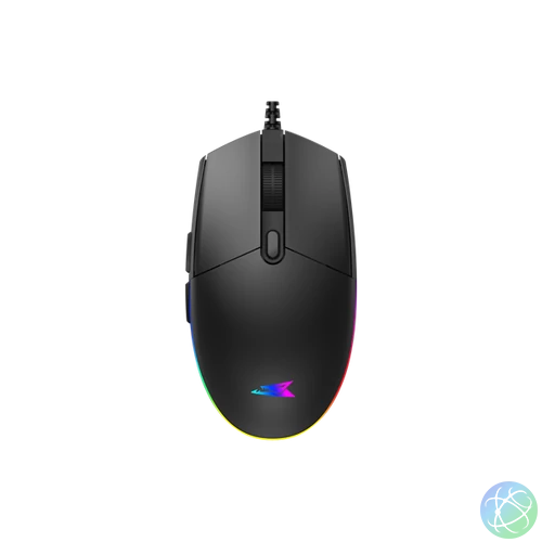 BARACUDA BGM-111B CRAB-B vezetékes gamer egér, 3600dpi, fekete