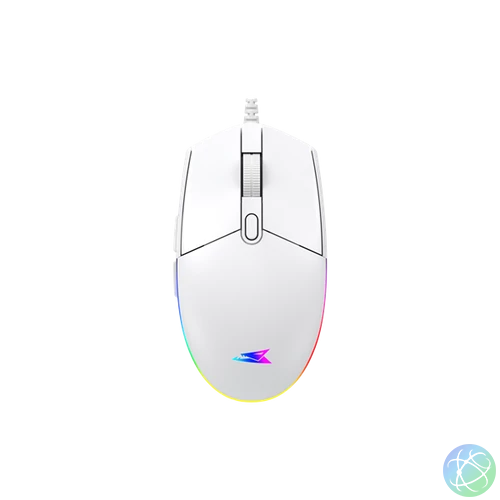 BARACUDA BGM-112W CRAB-W vezetékes gamer egér, 3600dpi, fehér
