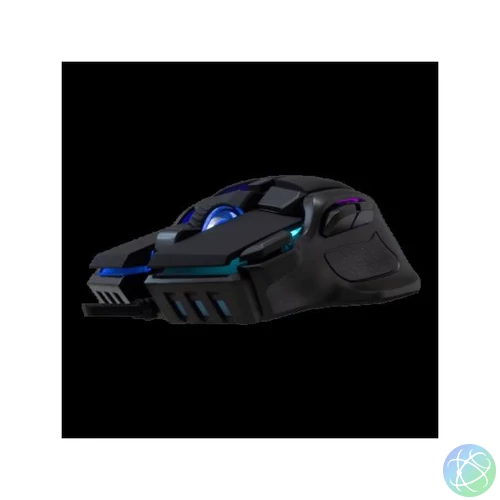 BARACUDA BGM-071B PIRANHA-B fe/ 7200 dpi 7D gamer egér, RGB