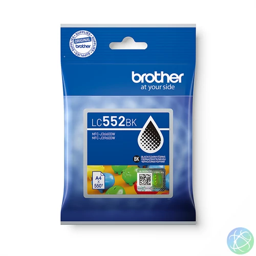 BROTHER Tintapatron LC552BK - 550 oldal, Fekete