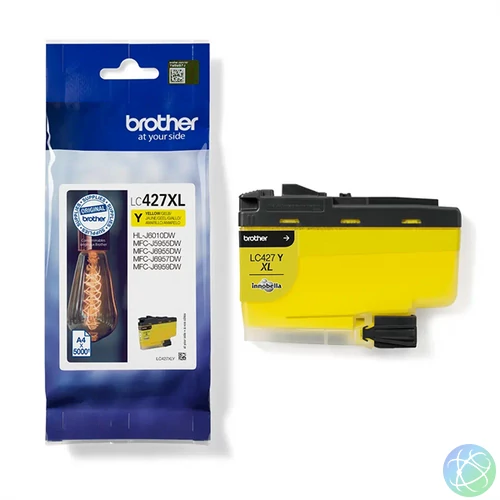 Brother patron LC427XLY, Yellow, 5000 oldal, MFCJ5955/6955/6957
