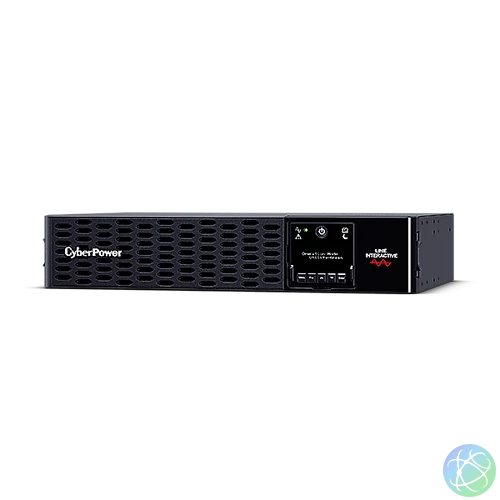 CYBERPOWER UPS PR1000ERT2U (10xIEC C13) 1000VA 1000W 230V RACK szünetmentes tápegység + USB LINE-INTERAKTÍV