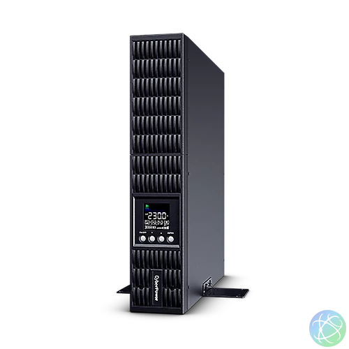 CYBERPOWER UPS, 2000VA/1800W, 8xC13, színes LCD, szünetmentes, tiszta színuszos, online kettős konverzió, rack/tower