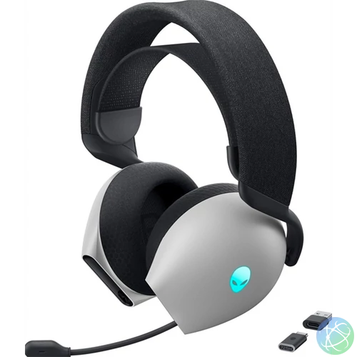 DELL Alienware Tri-Mode Wireless Gaming fejhallgató  AW725H - Lunar Light