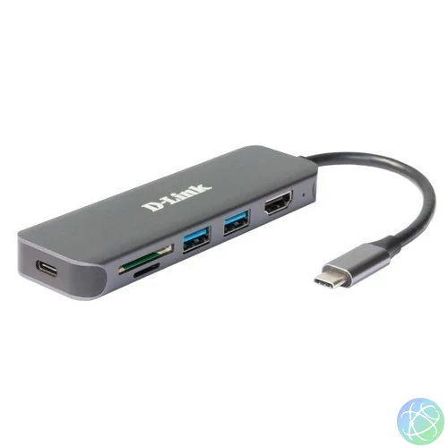 D-LINK USB-C HUB 2xUSB + 1xUSB-C +1xHDMI + 1xSD + 1xMicroSD, DUB-2327