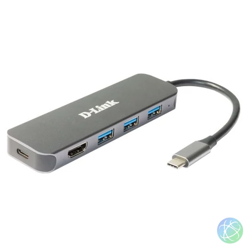 D-LINK USB-C HUB 3xUSB + 1xUSB-C +1xHDMI, DUB-2333
