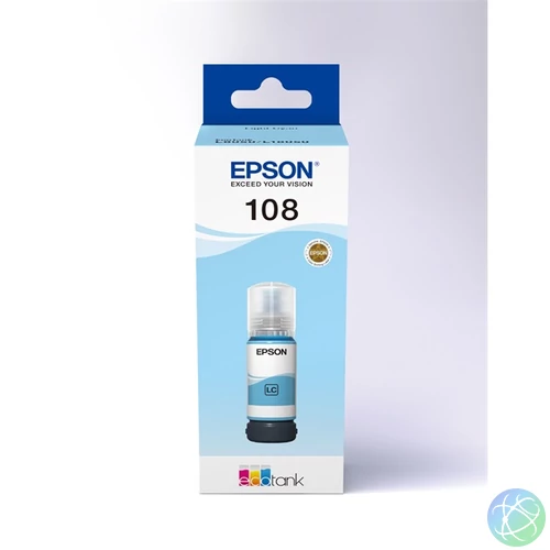 EPSON Tintapatron 108 EcoTank Light Cyan ink bottle