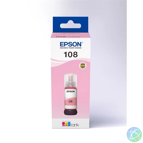 EPSON Tintapatron 108 EcoTank Light Magenta ink bottle