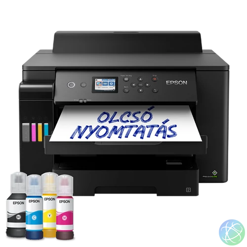 EPSON Tintasugaras nyomtató - EcoTank L11160 (A3+, színes, 4800x1200 DPI, 32 lap/perc, USB/LAN/Wifi)