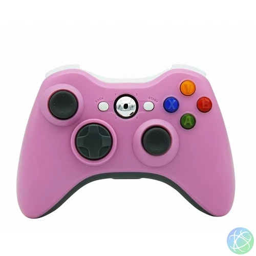 FROGGIEX XBOX 360/PC Kiegészítő Vezeték nélküli kontroller + Vezeték nélküli adapter, Rózsaszín