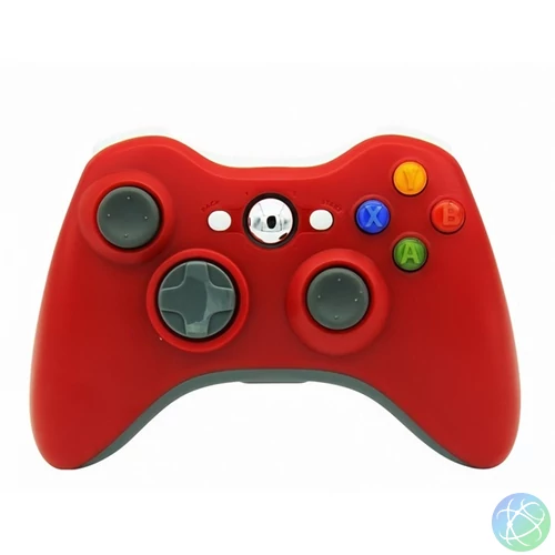 FROGGIEX XBOX 360/PC Kiegészítő Vezeték nélküli kontroller + Vezeték nélküli adapter, Piros