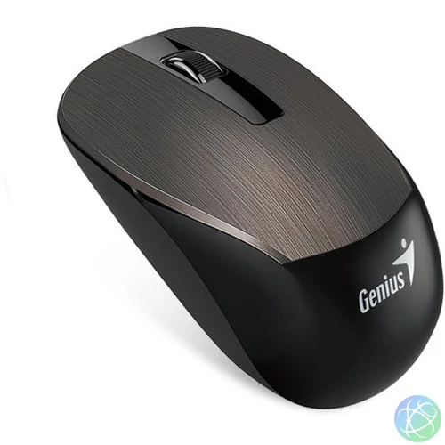 GENIUS Vezeték nélküli egér NX-7015, USB, 1200dpi, BlueEye, Fekete csokoládé