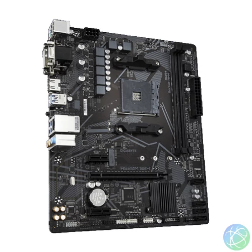 GIGABYTE Alaplap AM4 A520M S2H AMD A520, mATX