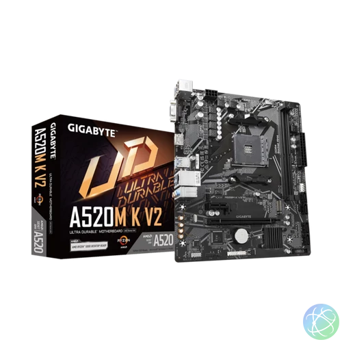 GIGABYTE Alaplap AM4 A520M K V2 AMD A520, mATX