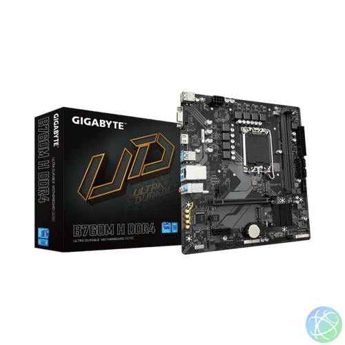 GIGABYTE Alaplap S1700 B760M H DDR4 INTEL B760, mATX