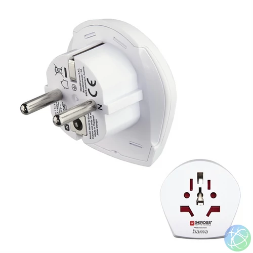 HAMA 223831, UTAZÓADAPTER VILÁG - EURÓPA HU