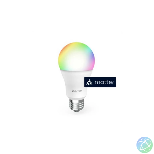 HAMA 176640, OKOS WIFI LED IZZÓ E27 RGBW,9W,MATTER
