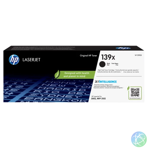 HP Toner (139X) W1390X fekete 4000/oldal LJ3002/3102