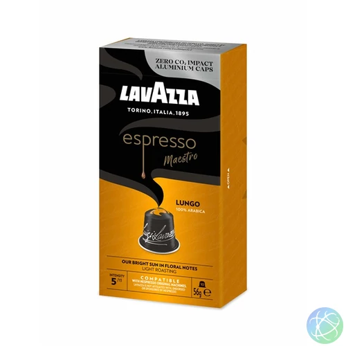 LAVAZZA Lungo Nespresso kompatibilis alumínium kapszula csomag 10 db x 5.6g, 100% Arabica