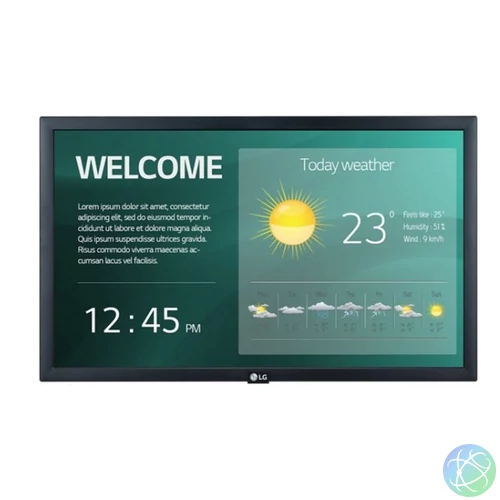 LG 16/7 Signage kijelző 21,5" 22SM3N, 1920x1080, 250cd/m2, HDMIx2/USB/RS232C/RJ45