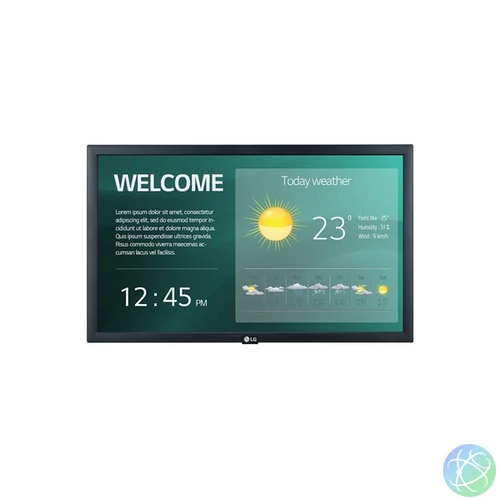 LG 16/7 Signage kijelző 21,5" 22SM3G, 1920x1080, 250cd/m2, HDMIx2/USB/RS232C/RJ45