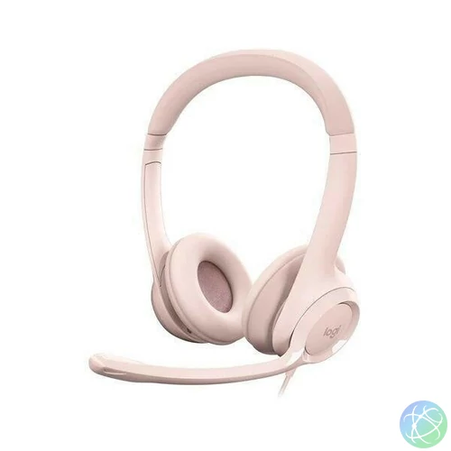 LOGITECH Fejhallgató 2.0 - H390 USB Mikrofonos, Rózsaszín