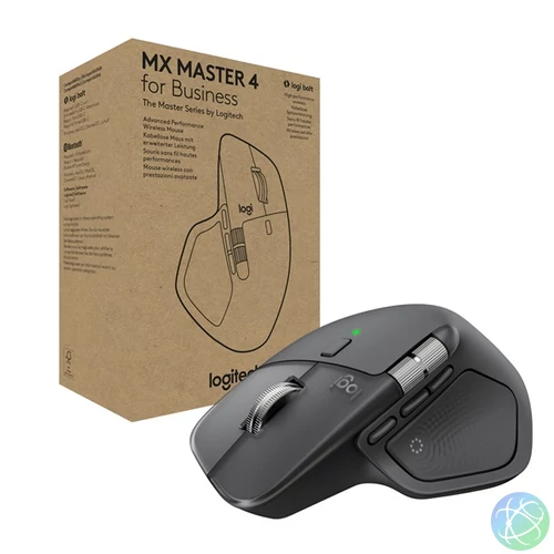LOGITECH Egér - MX Master 4 For Business Vezeték Nélküli, Grafitszürke