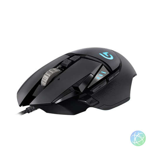 LOGITECH Egér - G502 Lightsync RGB Vezetékes Gaming, Fekete