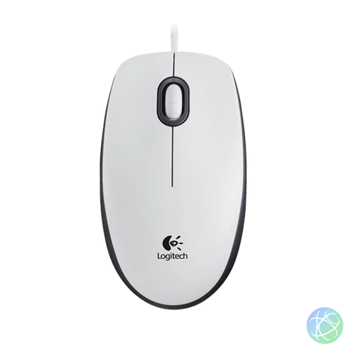 LOGITECH Egér - M100 Vezetékes Optikai, Fehér