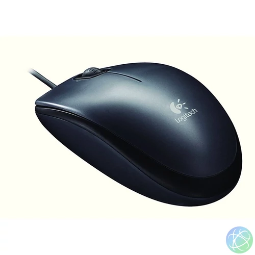 LOGITECH Egér - M90 Vezetékes Optikai, Sötét szürke