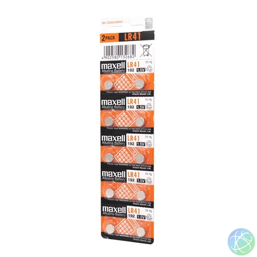 MAXELL Gombelem LR41 10db / csomag