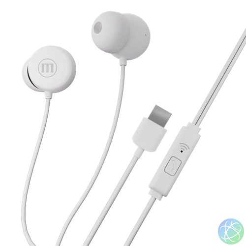 MAXELL Fülhallgató, IN-BAX, fehér, USB-C