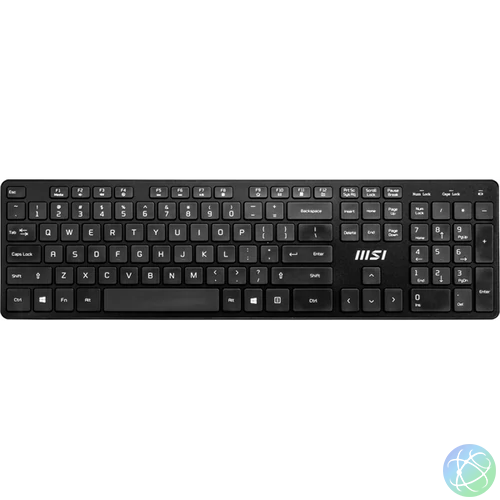 MSI ACCY Bill, RF1430  Vezetéknélküli billenytűzet + MA04W  Vezetéknélküli egér, Fekete