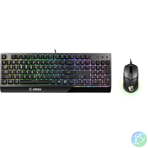 MSI ACCY VIGOR GK30 COMBO Gaming Keyboard + Optical Mouse, HUN, Black