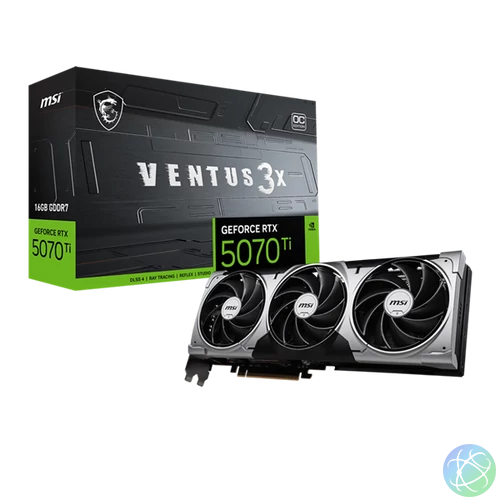 MSI Videokártya PCI-Ex16x nVIDIA RTX 5070 Ti VENTUS 3X 16GB DDR7 OC