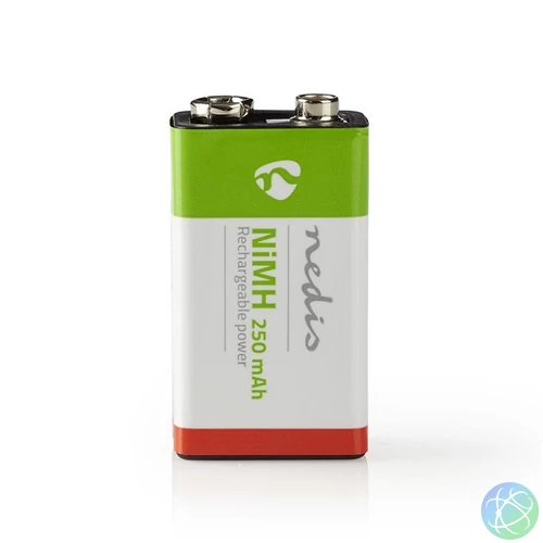 Nedis BANM9HF91B, 6LR61 NIMH akku 8,4V 250mAh, 1db/csomag