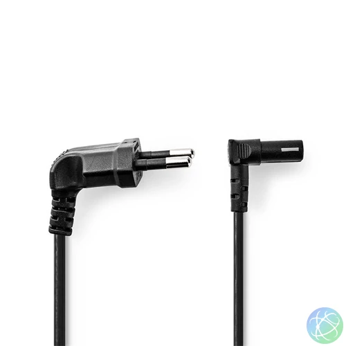 Nedis CEGL11075BK30 tápkábel IEC-320-C1, 90°-os szögben hajlított, 3m