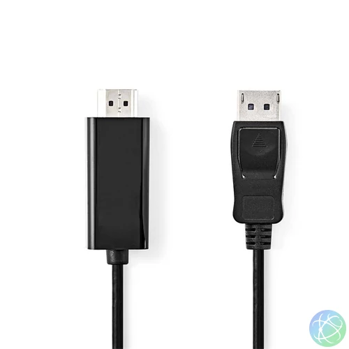 Nedis CCGL37100BK20 Displayport dugó - HDMI dugó kábel 1080p, 2m