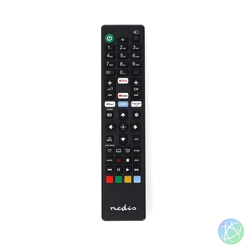 Nedis TVRC45SOBK csere távirányító, Sony, Amazon Prime, Disney+, Netflix, YouTube gombok