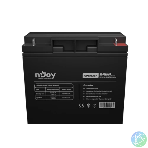 APC (NJOY) GP1812CF Akkumulátor 12V, 57.5W, gondozásmentes T3