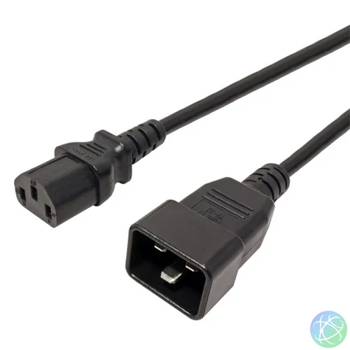 PREMIUMCORD Tápkábel C13 - C20 1m, fekete