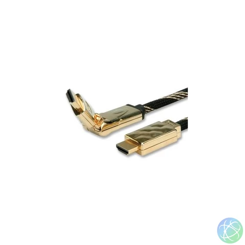 ROLINE kábel HDMI Ethernet, Premium, 360° csatlakozó ,  M/M  2.0m